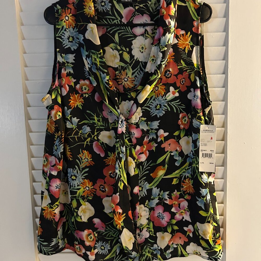 Elementz Sleeveless Floral blouse